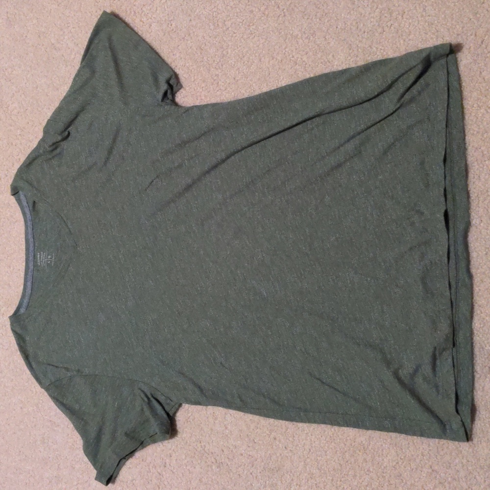Olive Green Vneck T-shirt